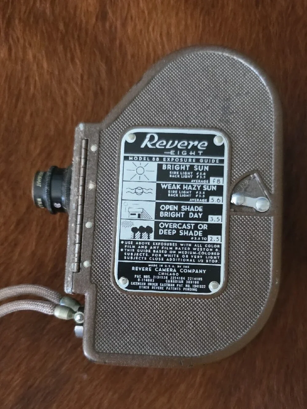 1940's Revere 8mm Movie Vintage Camera